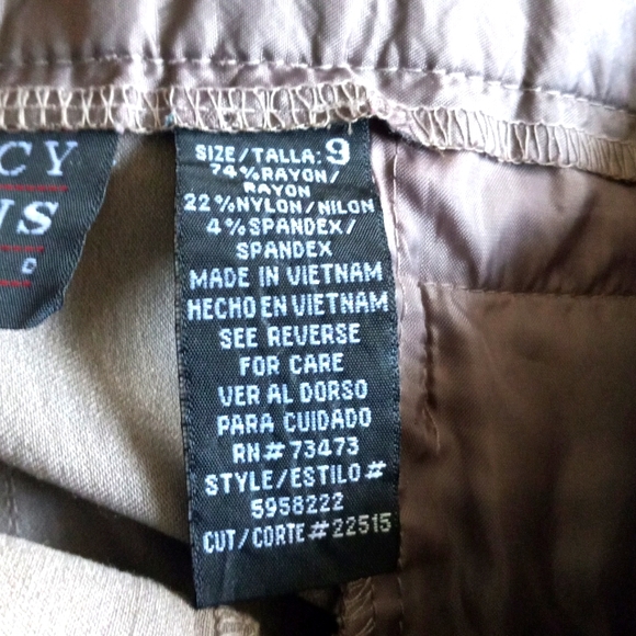 Tracy Evans limited Sz 9, Toupe midrise,flared, 4 pockets, Dress pants. - Picture 5 of 8